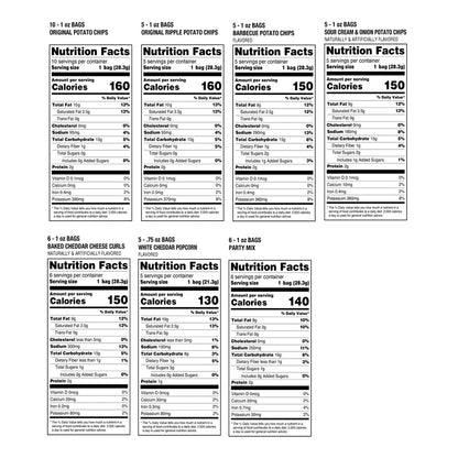 Utz Gourmet-Style Snack Sampler – Seven Flavors for Housewarmings, Valentine's Day and Gatherings