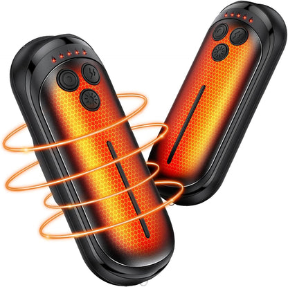 Rechargeable Hand Warmers 2 Pack - Ergonomic Pocket Warmers for Hiking, Fishing, Hunting, Winter Events