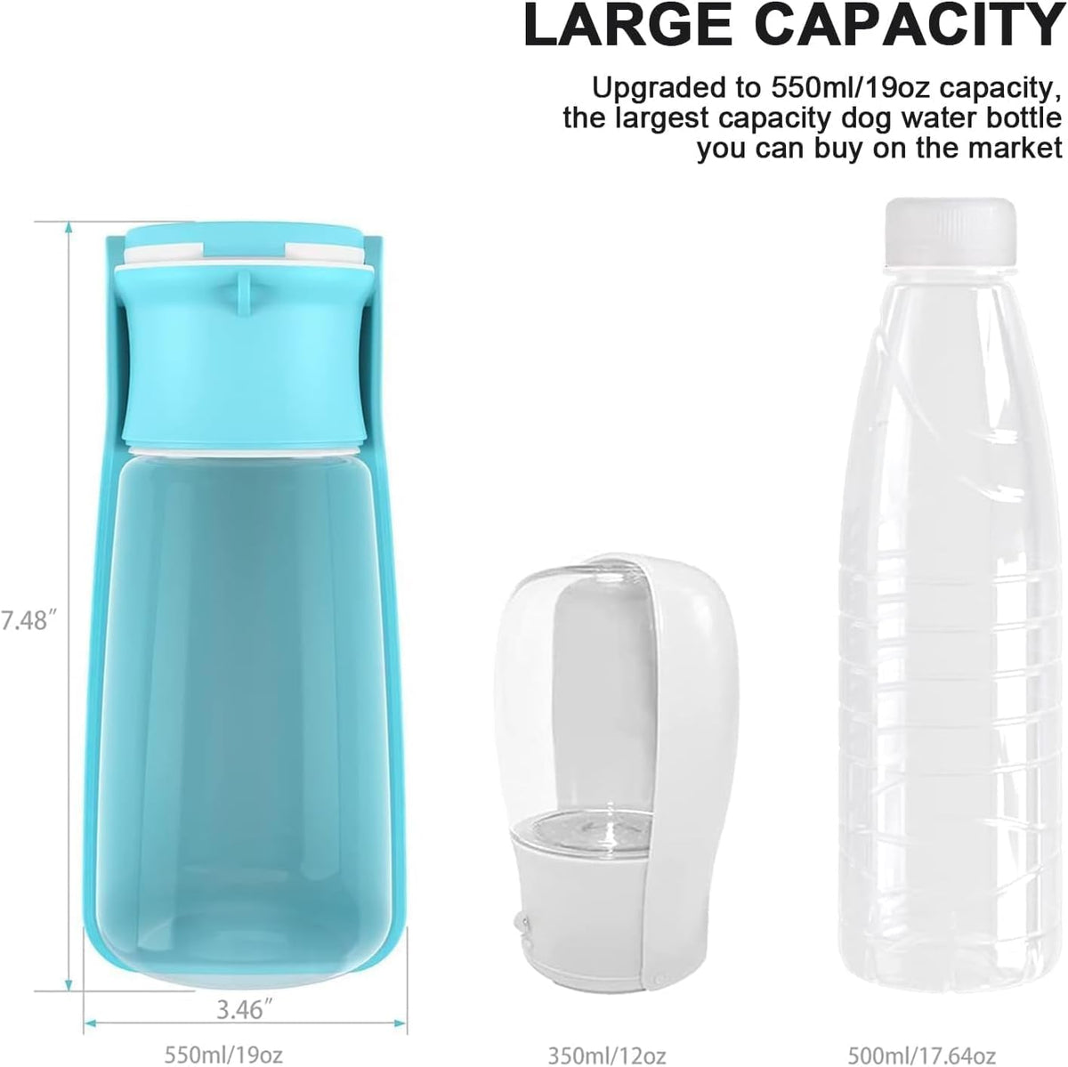 one-touch water release valve that returns unused water to the bottle