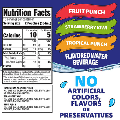 only 1g of sugar per 6 fl oz pouch