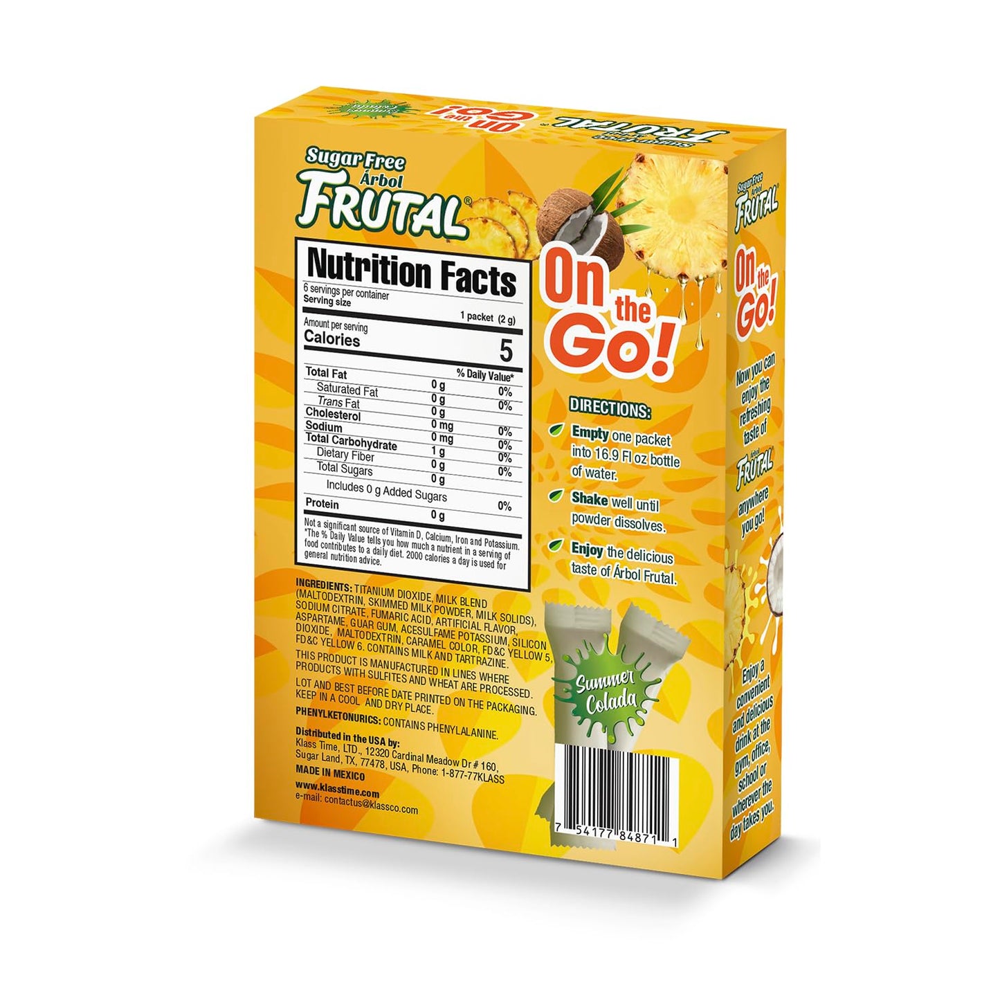only 5 calories per single-serve stick