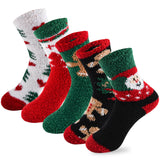 LKV 5 Pairs Wool Socks for Women – Calming Bedtime Socks, Cozy Foot Warmth for Better Sleep