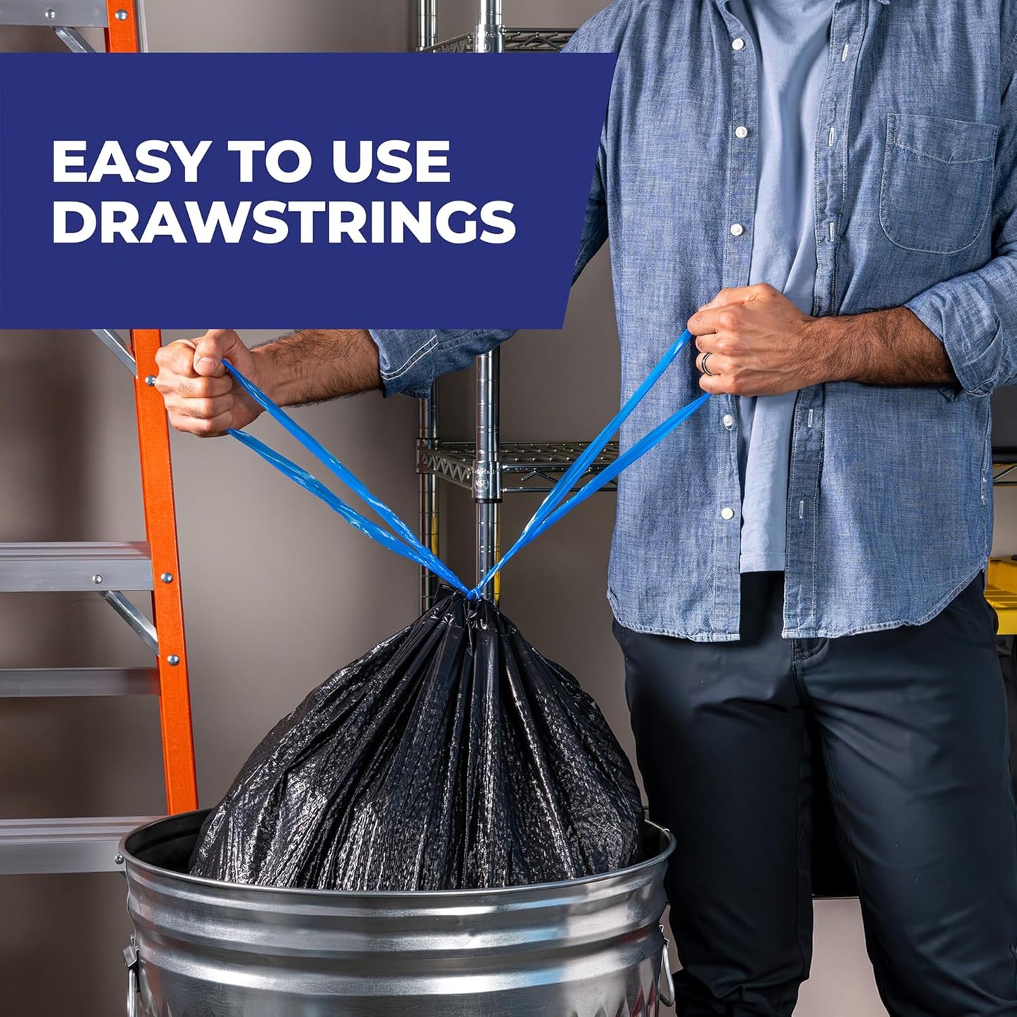 opaque black color that conceals contents for a cleaner visual appearance