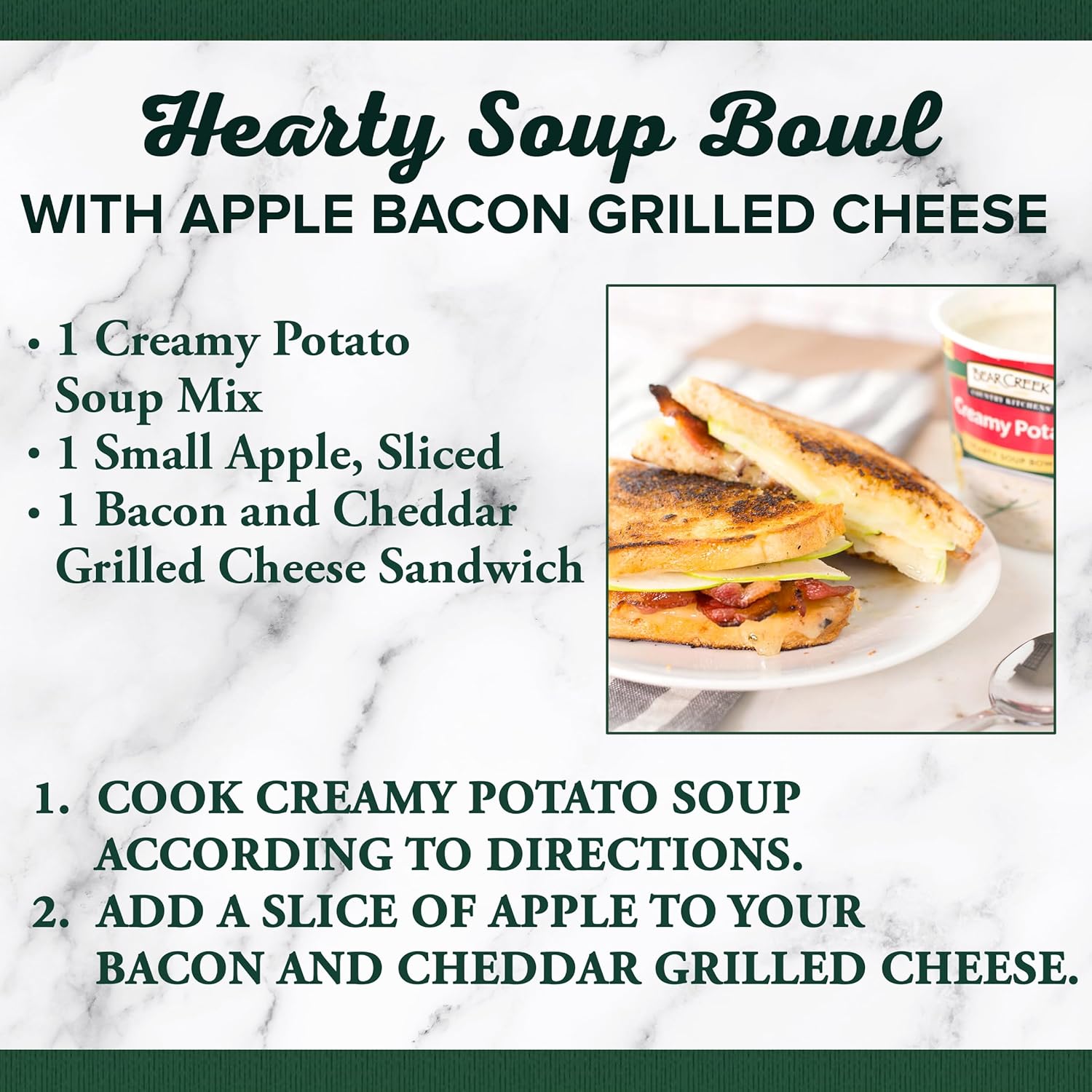 open customization pathway built into brand suggestions (bacon, sour cream, shredded cheddar)