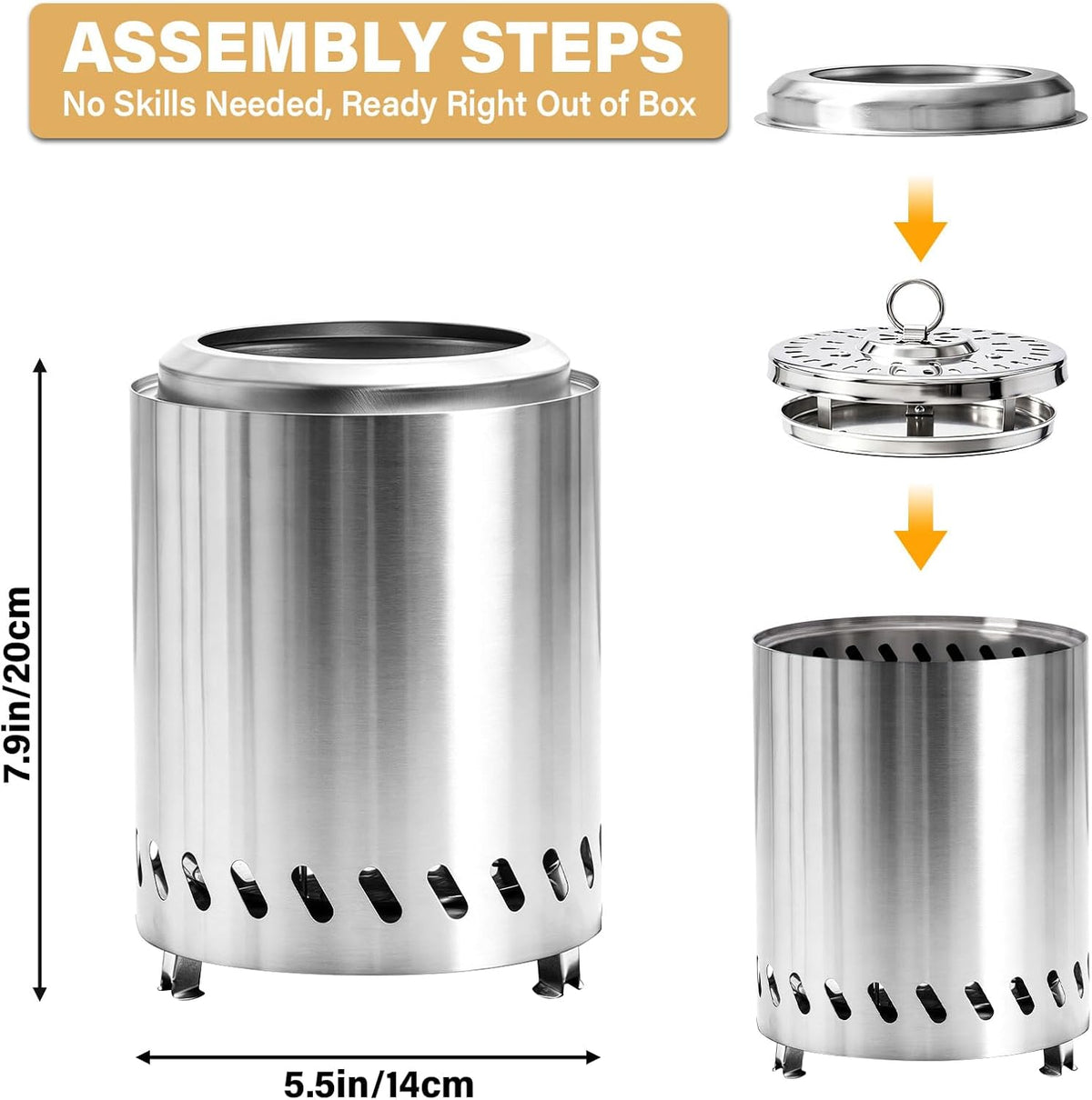 optional bundled roasting forks in select variants for immediate s'mores use