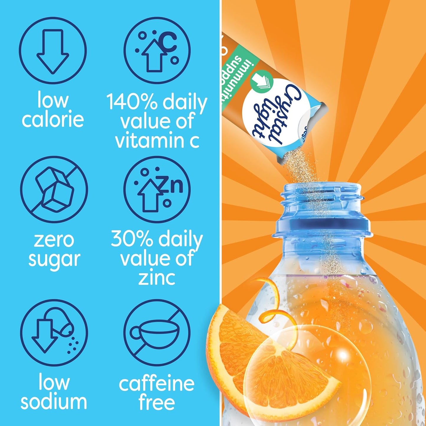 orange tangerine flavor with added b6 and b12 vitamins