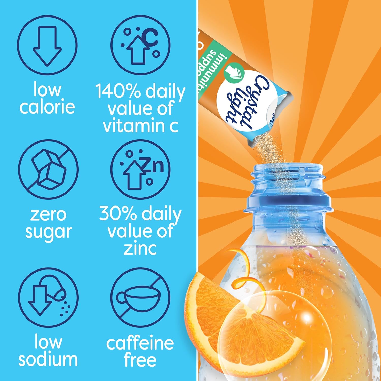 orange tangerine flavor with added b6 and b12 vitamins