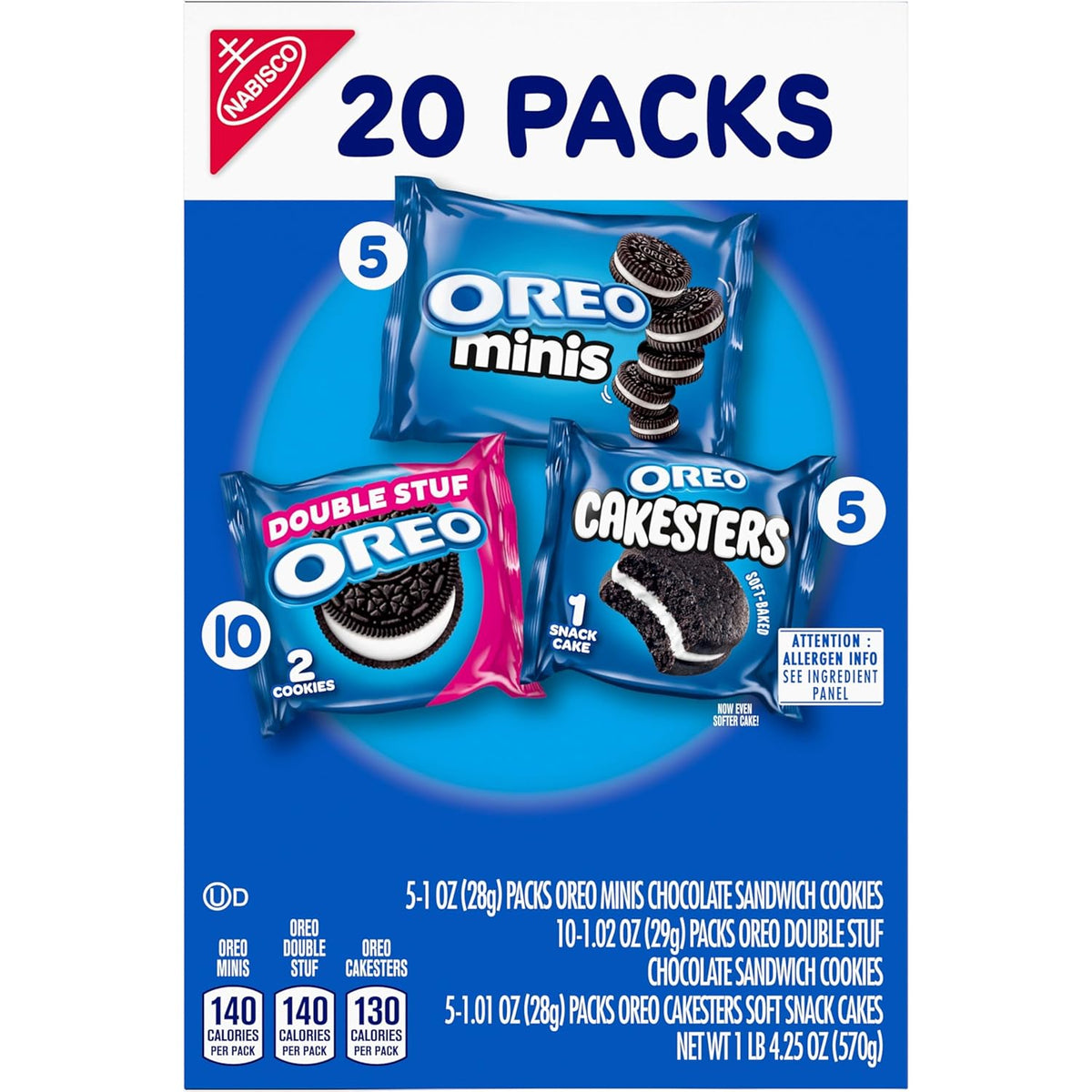 OREO Cookies Variety Pack – Birthday Party Favors and Gift Basket Snacks, Individually Wrapped Assortment