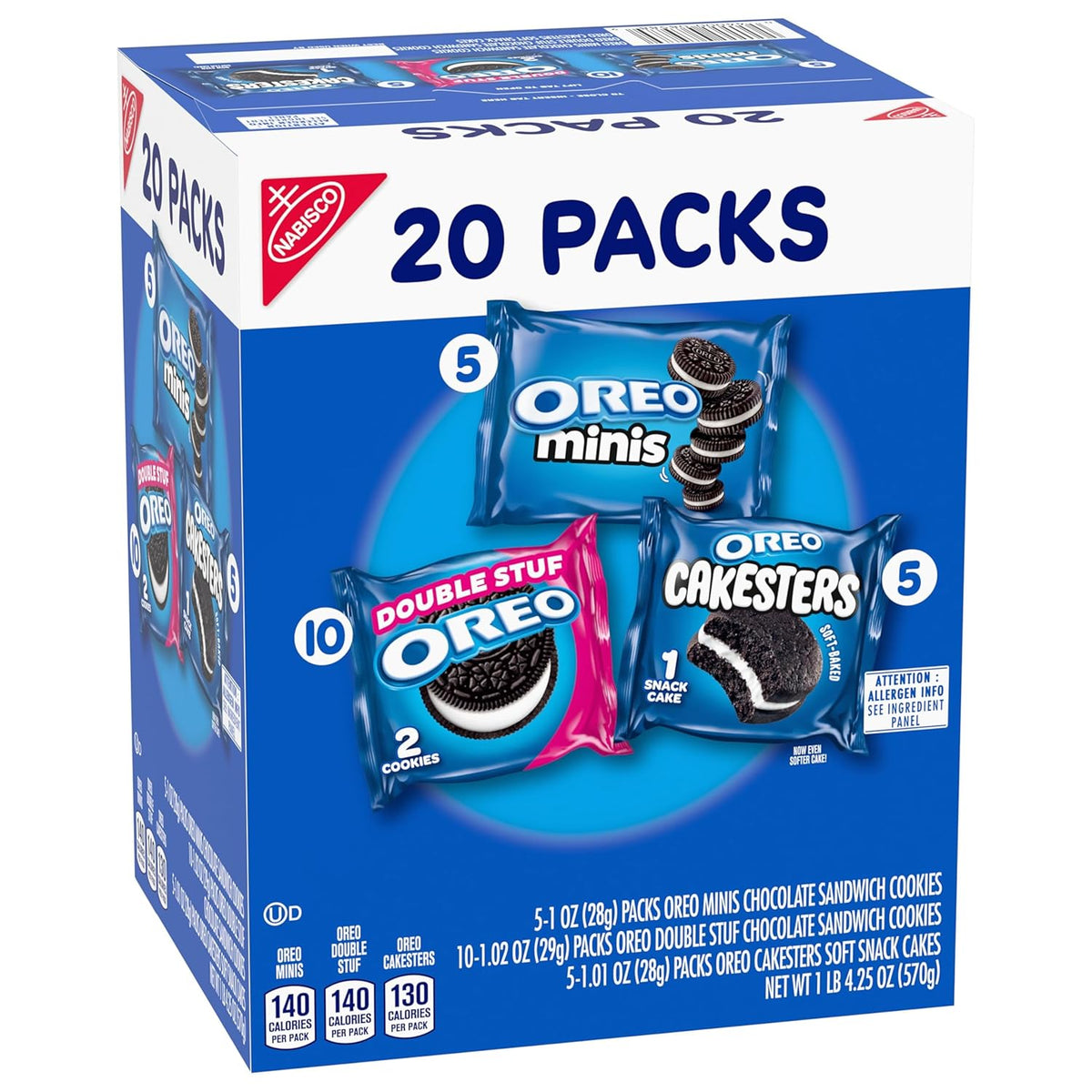 OREO Cookies Variety Pack – Birthday Party Favors and Gift Basket Snacks, Individually Wrapped Assortment