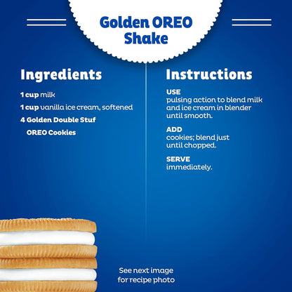 OREO Double Stuf Golden Sandwich Cookies Holiday Hostess Gift, Party Size Resealable 24.95 oz
