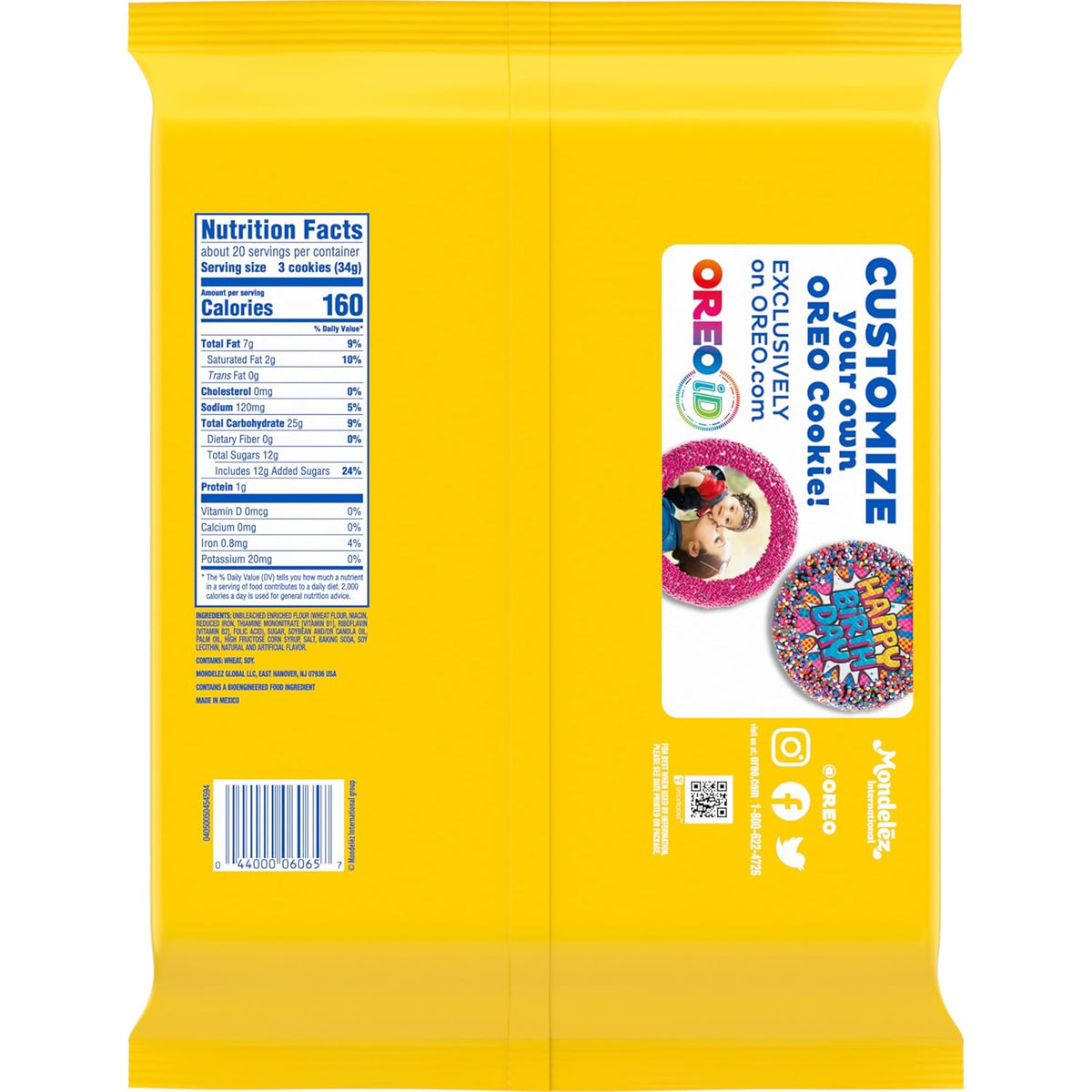 OREO Golden Sandwich Cookies 24.16 oz Resealable Pouch – Thoughtful Party Contribution for Potlucks and Get-Togethers