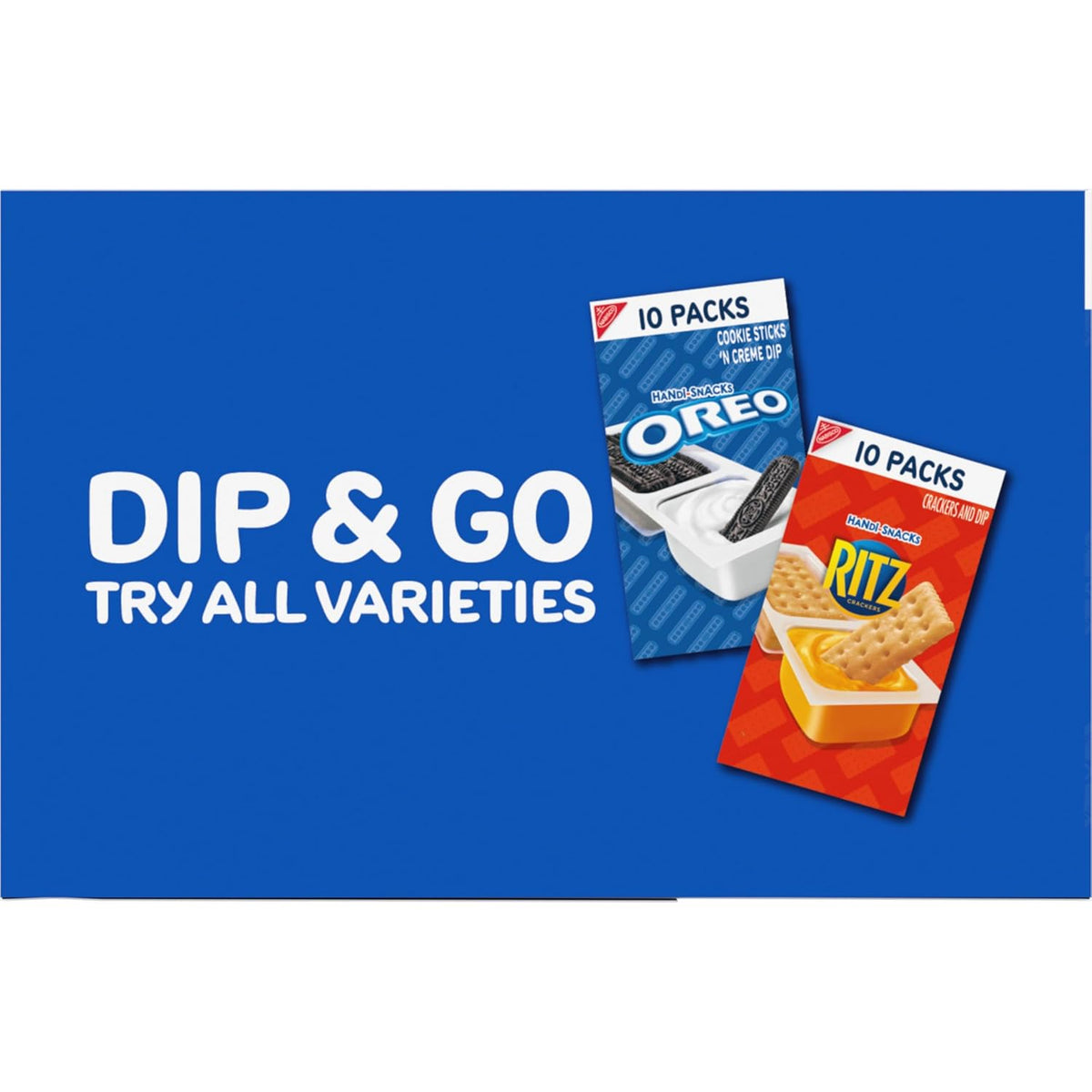 OREO Handi-Snacks Cookie Sticks and Creme Dip Lunchbox Treats for Picky Eaters, After-School Snack Stash, and Family Road Trips, 20 Packs