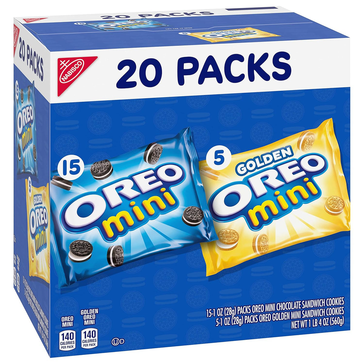 OREO Mini Mix Sandwich Cookies Variety Pack Birthday Gift for Kids Party Favors, Pre Portioned Snack Bags