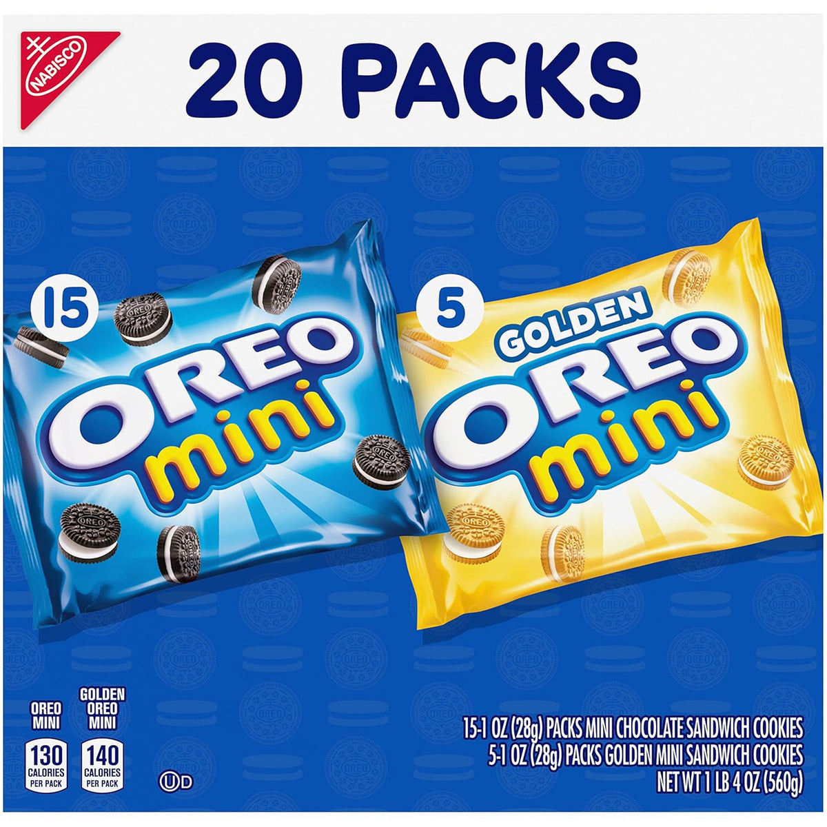 OREO Mini Mix Sandwich Cookies Variety Pack Birthday Gift for Kids Party Favors, Pre Portioned Snack Bags