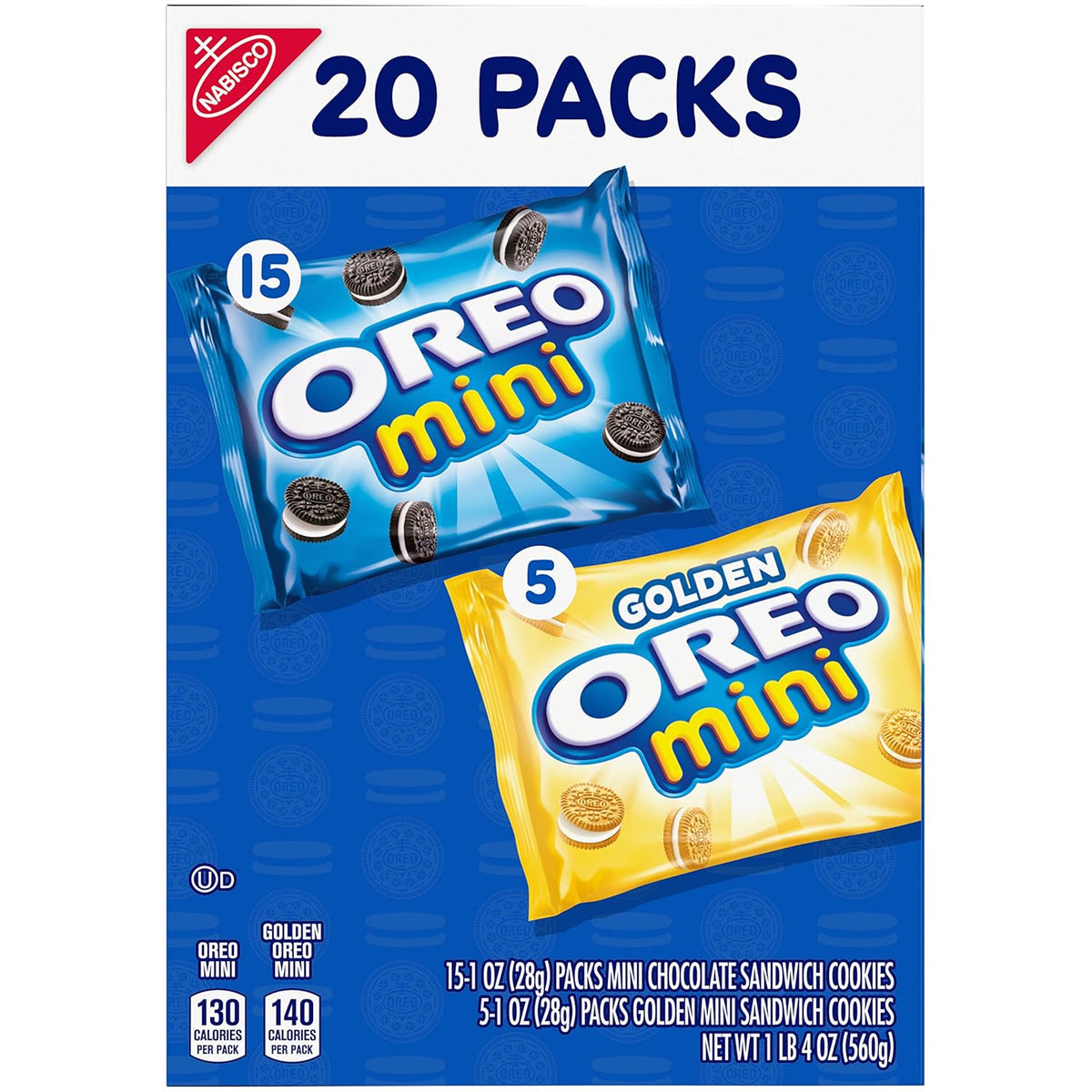 OREO Mini Mix Sandwich Cookies Variety Pack Birthday Gift for Kids Party Favors, Pre Portioned Snack Bags