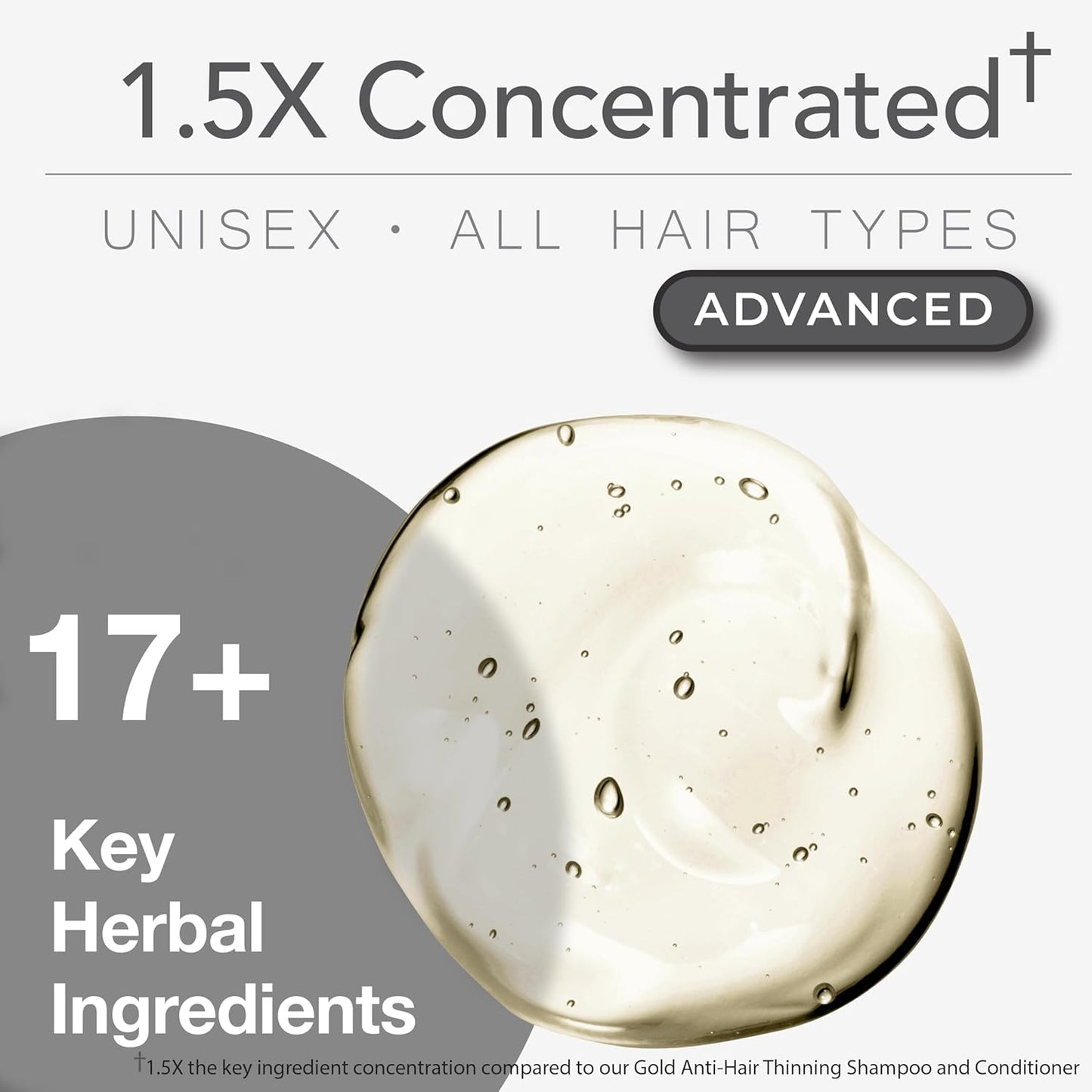 organic aloe vera base (replacing water) with argan oil, vitamin e, and tea tree oil