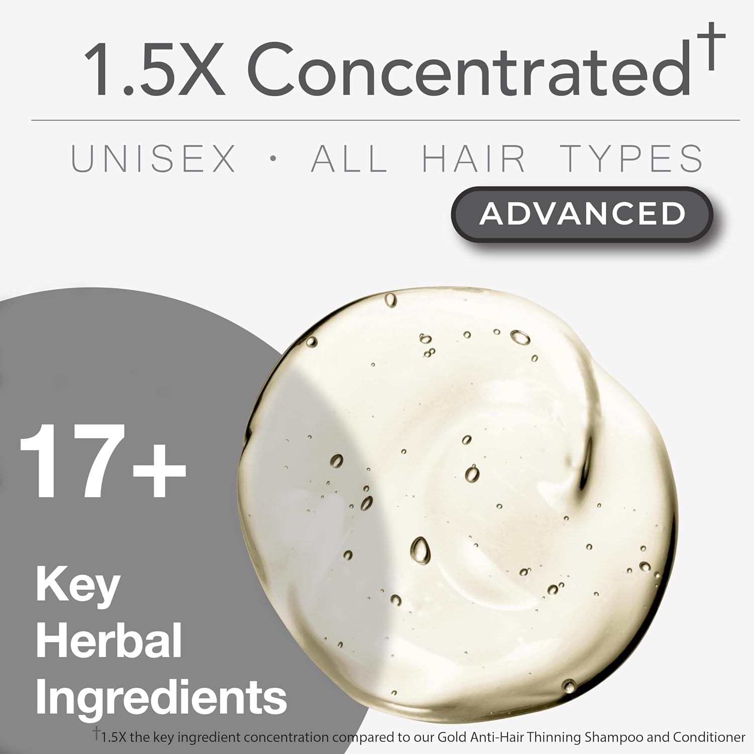 organic aloe vera base (replacing water) with argan oil, vitamin e, and tea tree oil