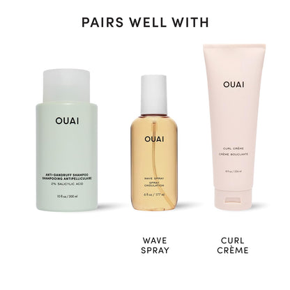 OUAI Anti Dandruff Shampoo – Quiet, Sulfate-Free Wash for the Understated Vanity Setup, 10 Fl Oz