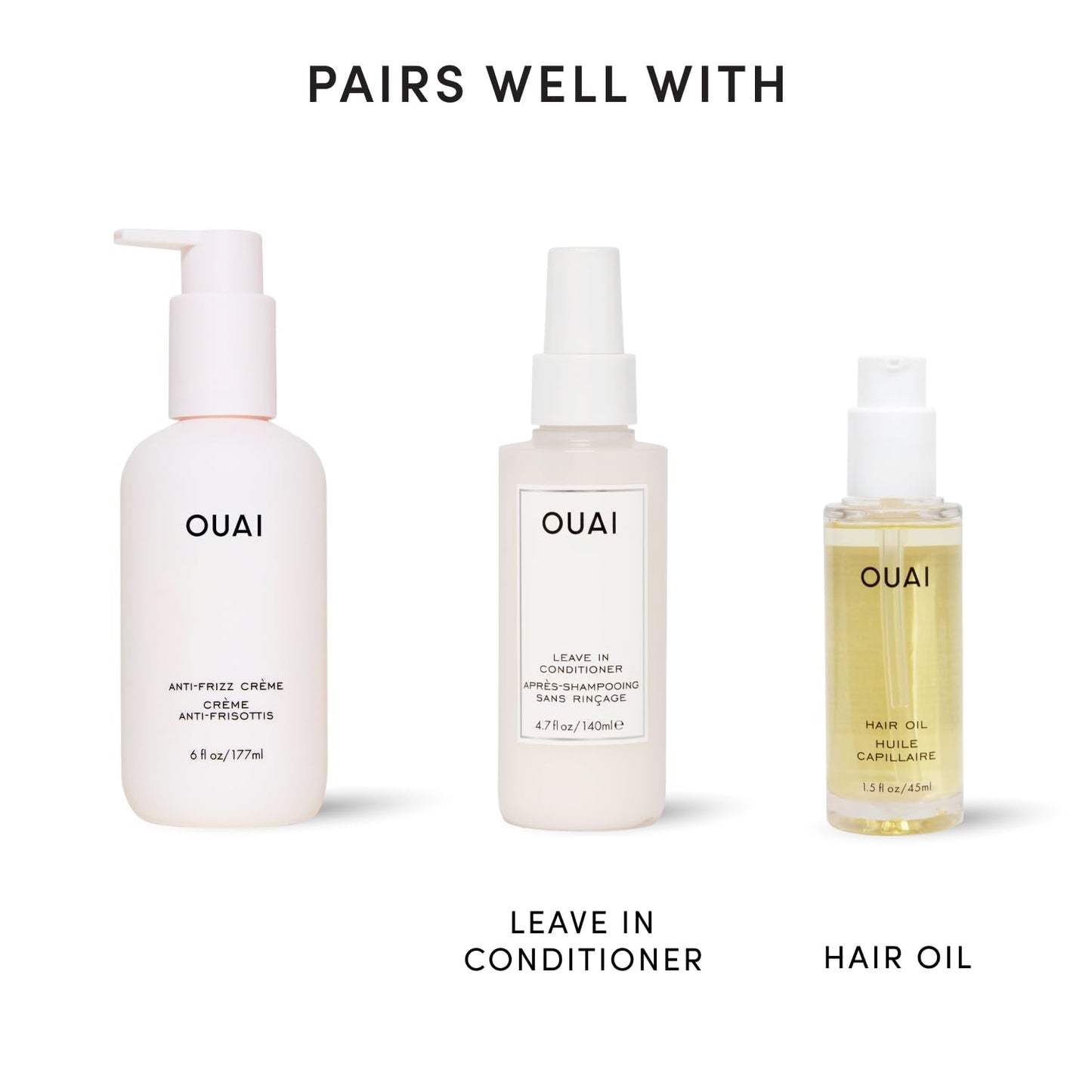 OUAI Anti Frizz Hair Cream - Holiday Gift for Mom Featuring Heat Protection and North Bondi Scent