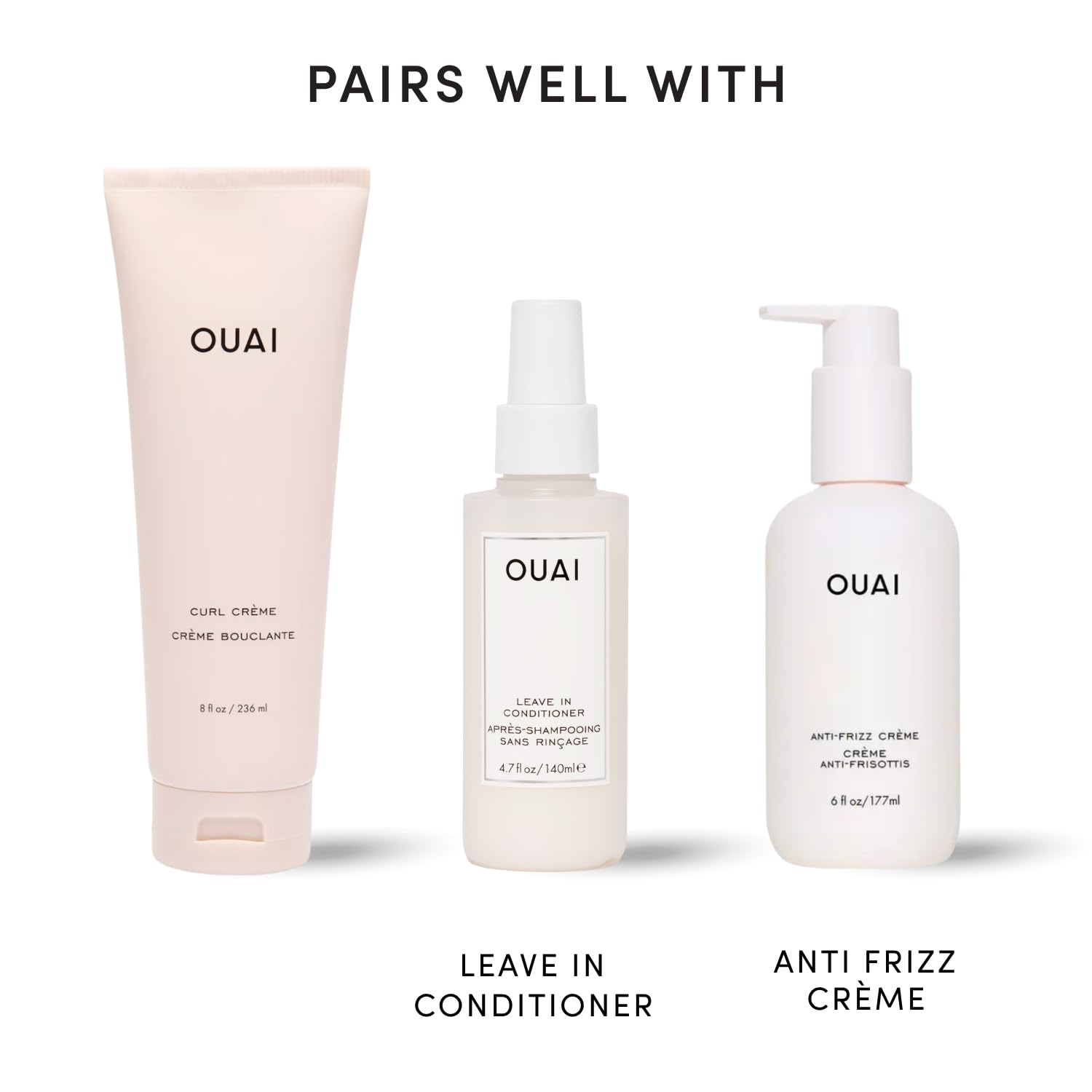OUAI Curl Cream - Crafted Curl Defining Cream with North Bondi Fragrance, Indulgent Curly Hair Care Upgrade