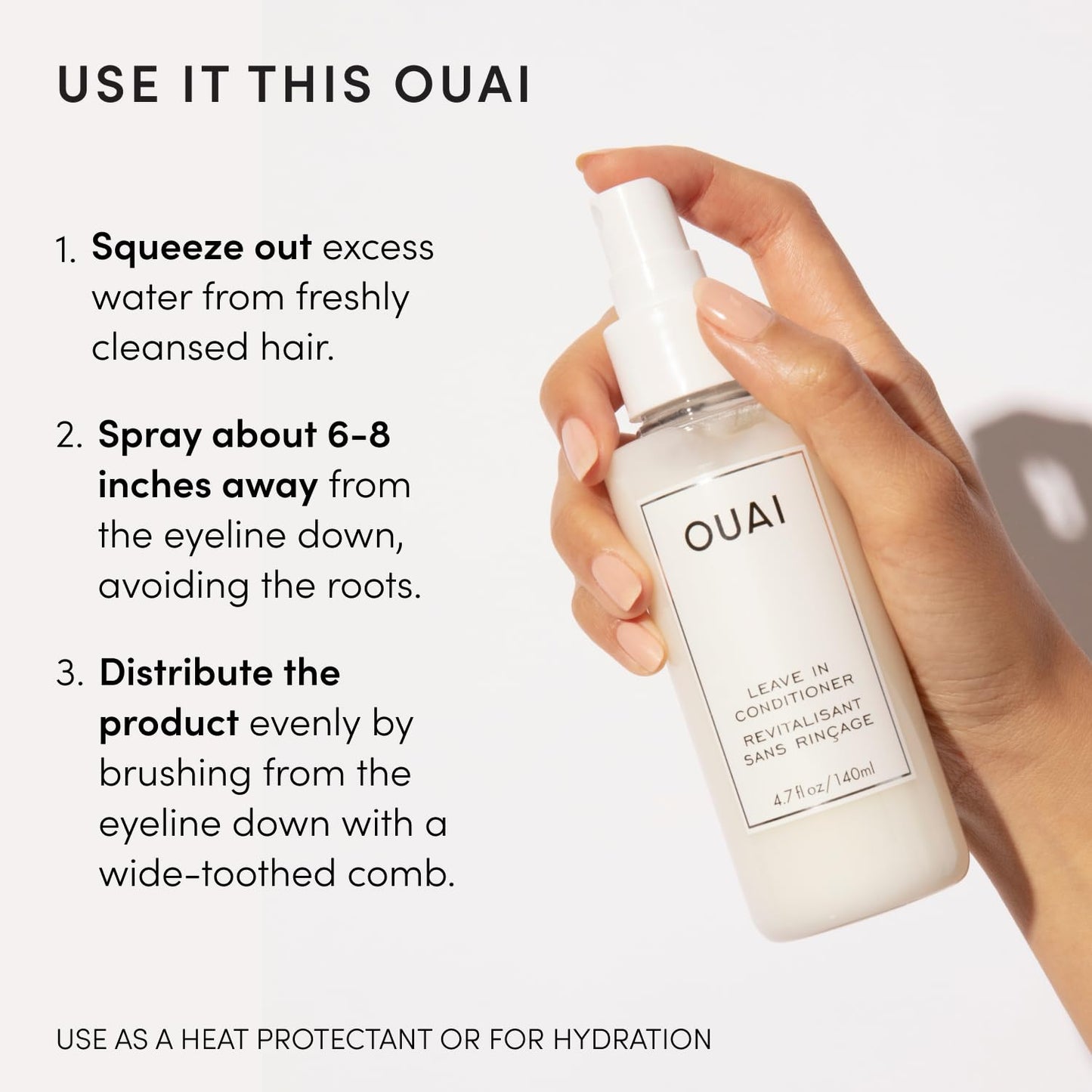 OUAI Detangler Heat Shield – Simple Routine Staple for the Uncluttered Vanity Counter