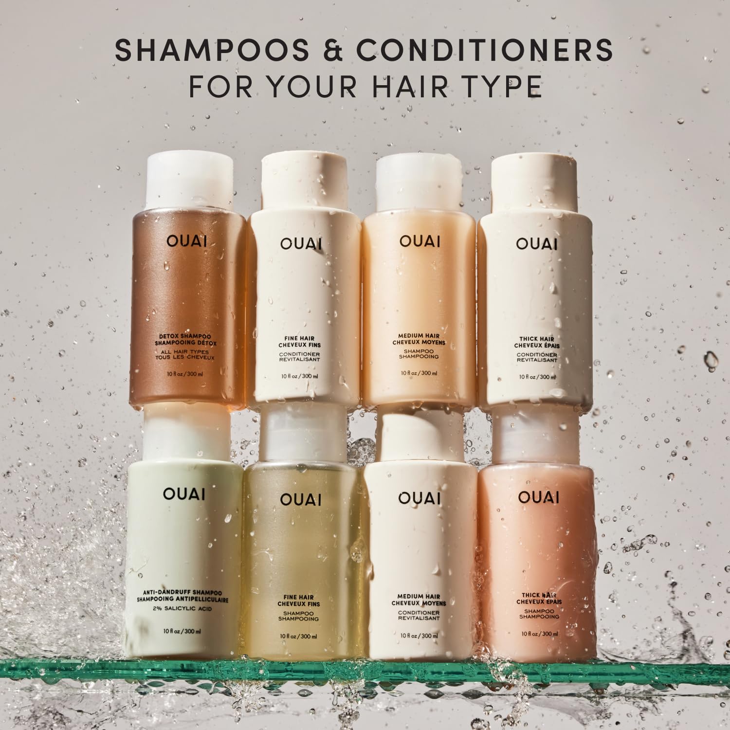 OUAI Fine Hair Conditioner - Effortless Volumizing Conditioner for the Intentional Vanity, 10 Oz