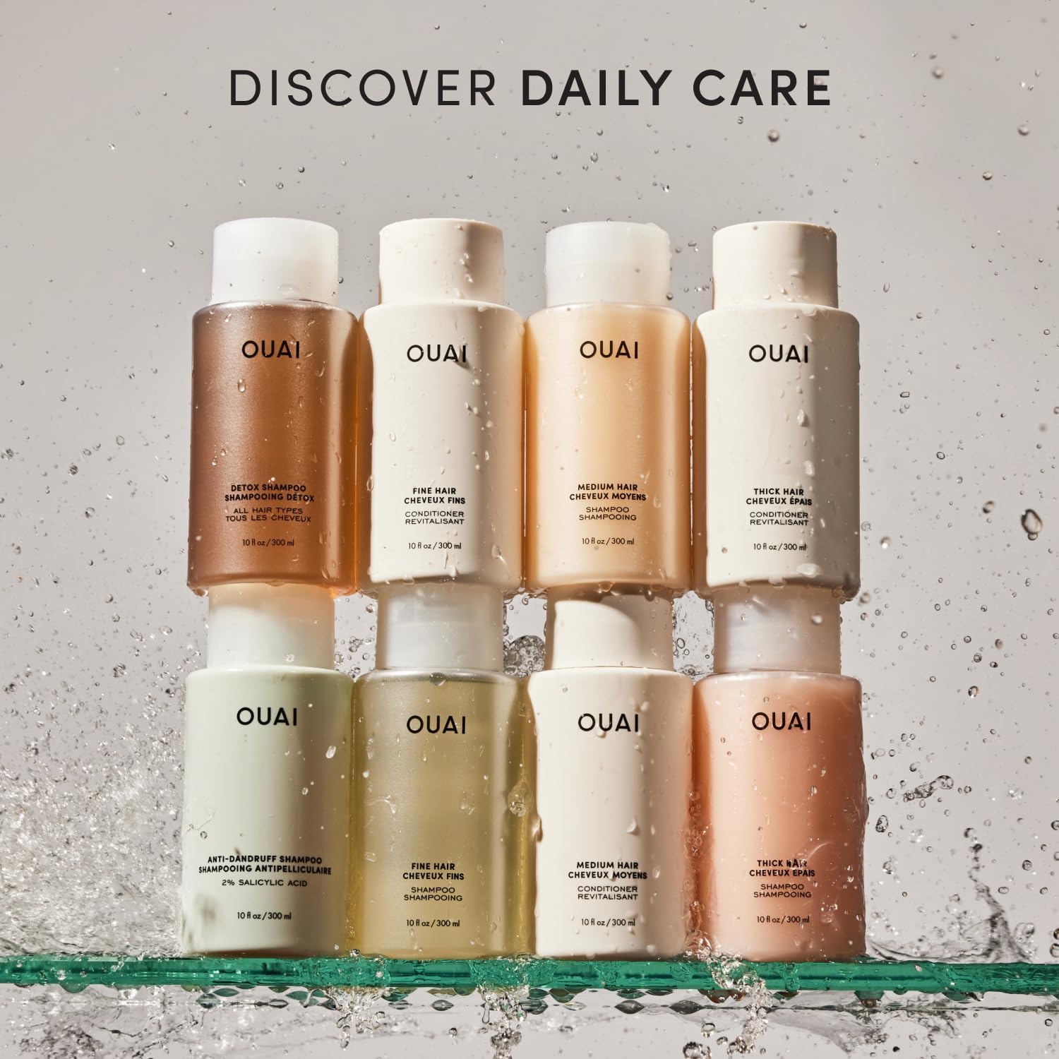 OUAI Fine Hair Shampoo - Valentine's Day Gift for the Person with Fine Hair, Italian Lemon Scented Strengthening Shampoo