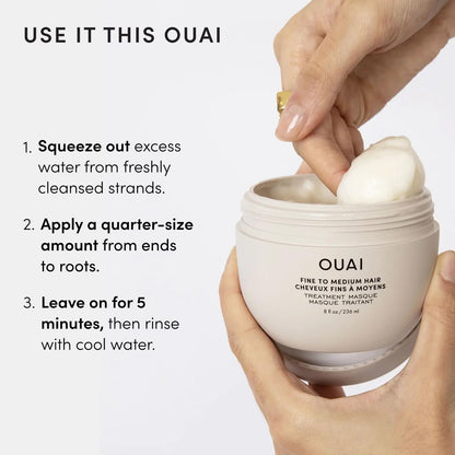 OUAI Fine to Medium Hair Mask - Simple, Effective Hydration for a Less-Is-More Beauty Routine