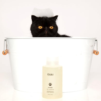 OUAI Fur Bébé Pet Shampoo - Worry-Free Family Bathroom Pet Wash for Cats and Dogs, Cruelty-Free and Gluten-Free (16 Fl oz)