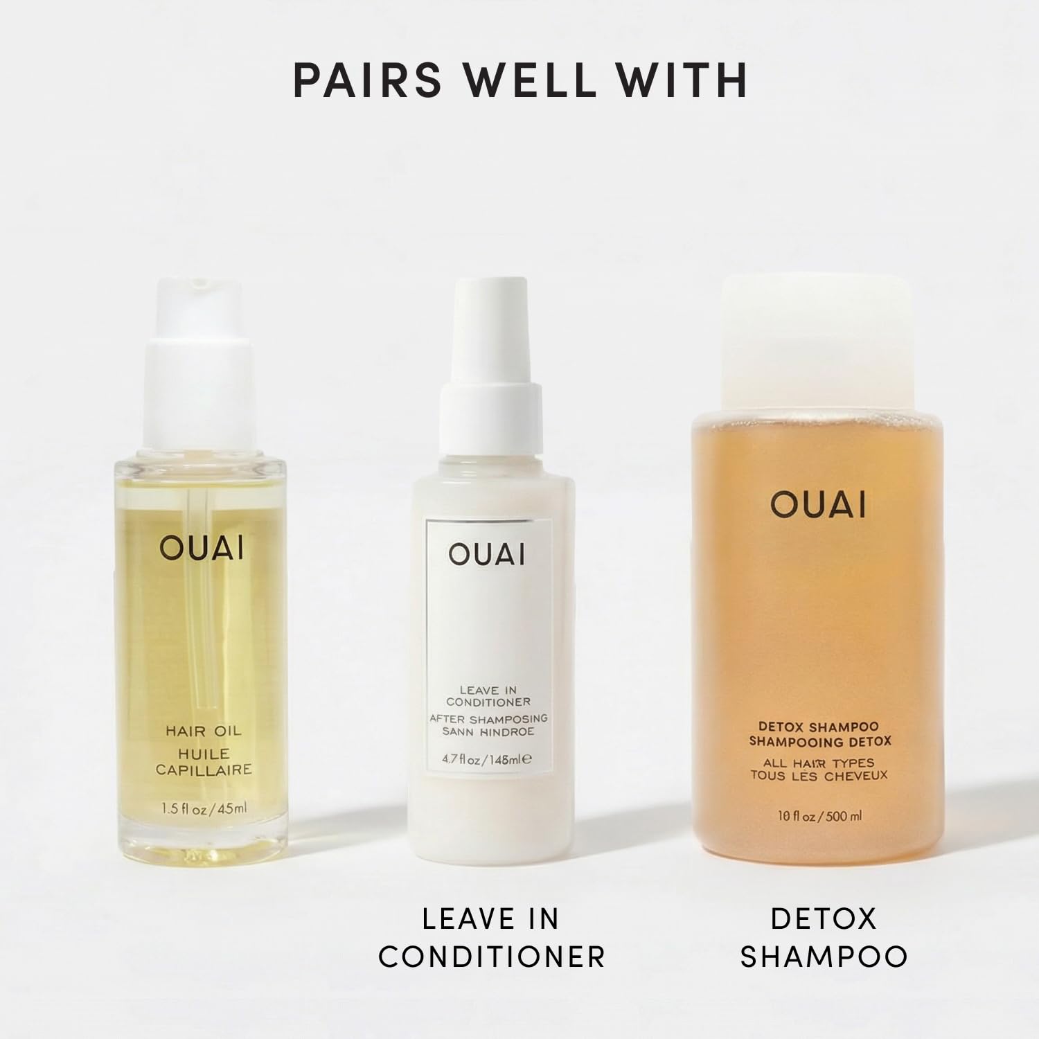 OUAI Hair Oil - Clean Formula Heat Protectant Safe Around Kids and Shared Bathrooms