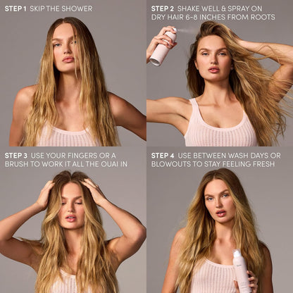 OUAI Super Dry Shampoo - Post-Workout Calm-Down Companion for the Locker Room, Volumizing Refresh 2 oz