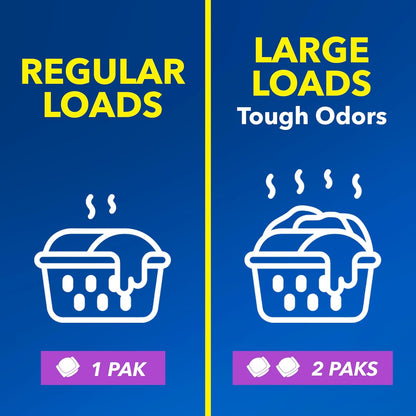 OxiClean Odor Blasters Power Paks – Post-Workout Laundry Detergent Booster for Active Wellness Routines, 24 Ct