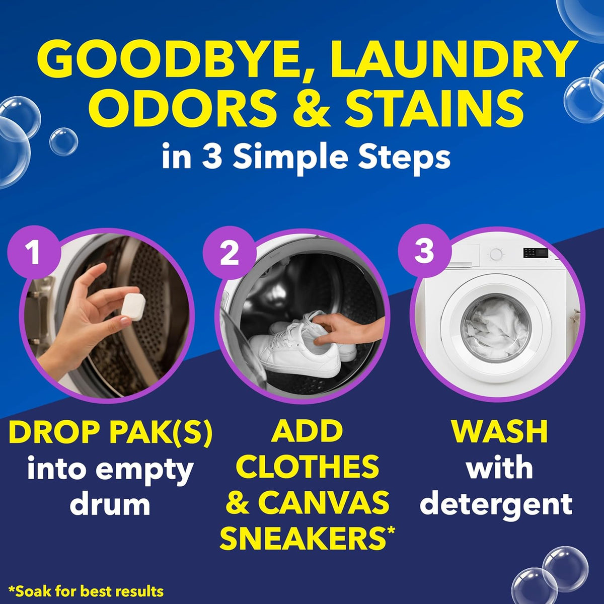 OxiClean Odor Blasters Power Paks – Post-Workout Laundry Detergent Booster for Active Wellness Routines, 24 Ct