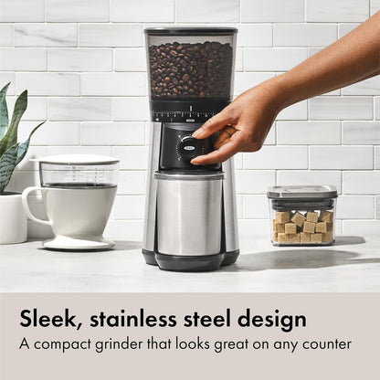 OXO Brew Conical Burr Grinder – Elegant Matte Black Mill for the Refined Coffee Bar