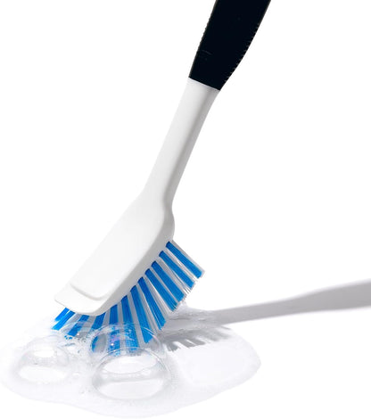 OXO Good Grips Dish Brush – Efficient Kitchen Sink Companion for Tight Schedules, Flared Brush Head Reaches Corners Fast