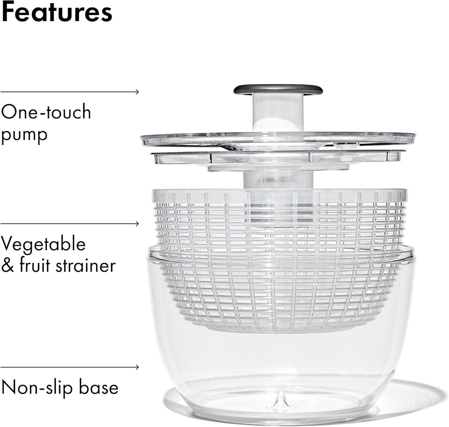 OXO Good Grips Salad Spinner | Bulk Pack Salad Prep Solution for Caterers and Busy Cafés | 4 and 12 Pack Options