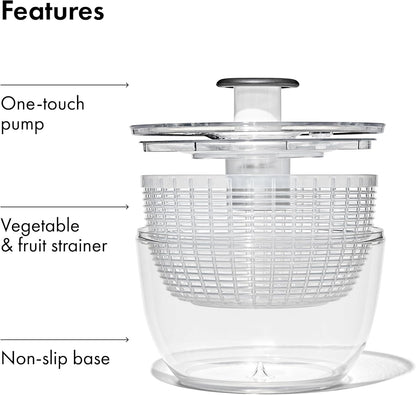 OXO Good Grips Salad Spinner | Bulk Pack Salad Prep Solution for Caterers and Busy Cafés | 4 and 12 Pack Options