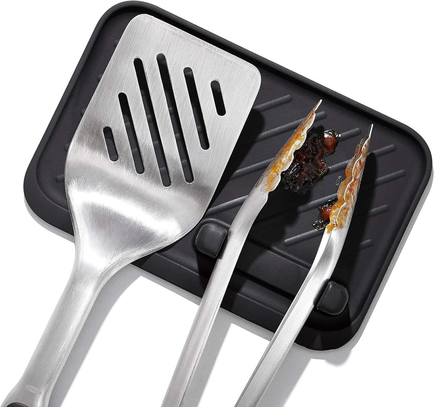 OXO Premium BBQ Turner and Tongs Gift Set – Grill Master's Starter Kit for New Homeowners