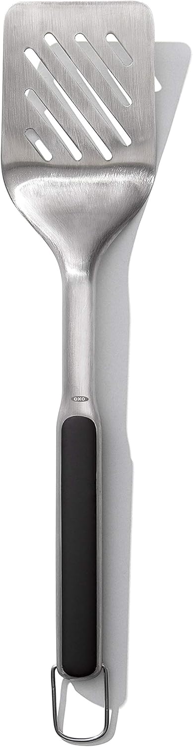 OXO Premium BBQ Turner and Tongs Gift Set – Grill Master's Starter Kit for New Homeowners