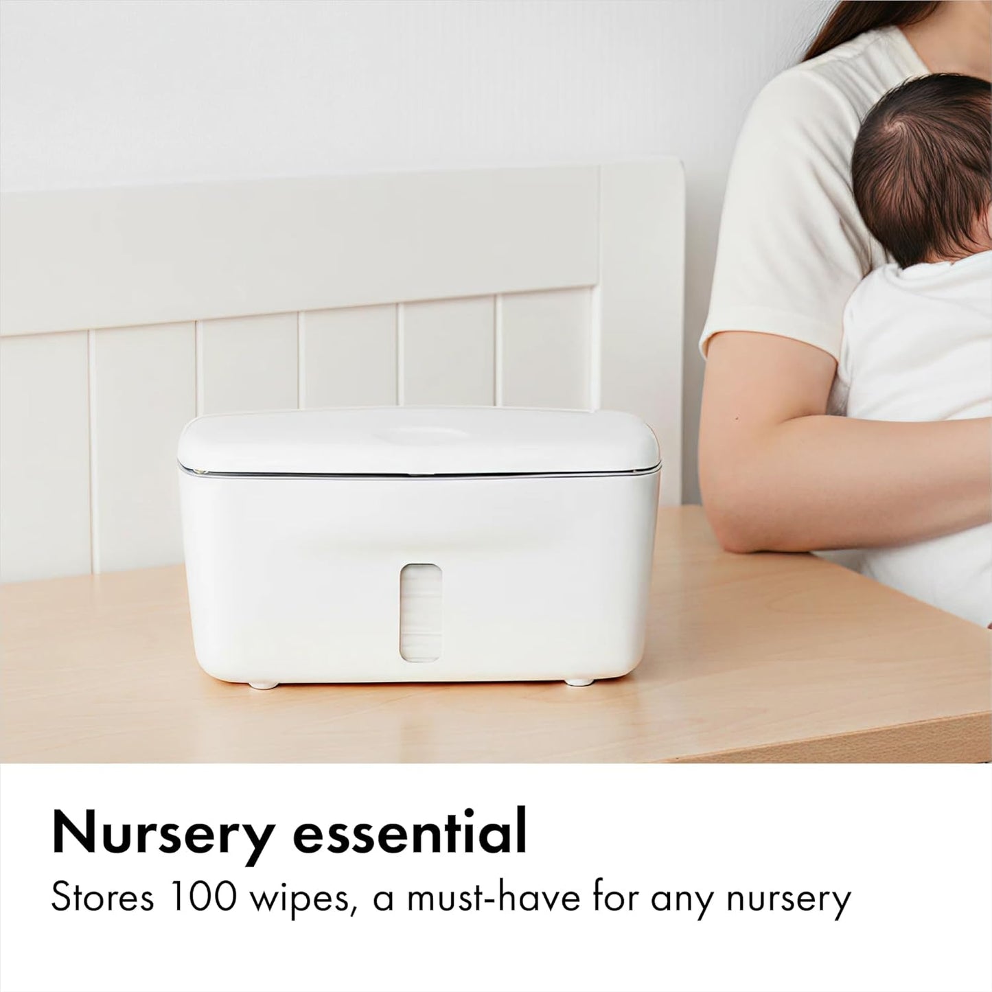 OXO Tot Perfect Pull Wipes Dispenser – Gender Neutral Color Options for Nursery Gift Giving