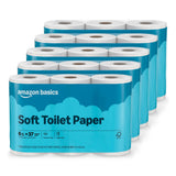 Amazon Basics 2-Ply Tissue – Family-Safe Restock for Rural and Off-Grid Bathrooms, Bulk 30-Roll Pack