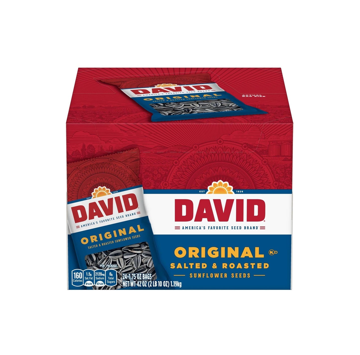 pack of 24 single-serve 1.75oz bags for built-in portion control and grab-and-go convenience