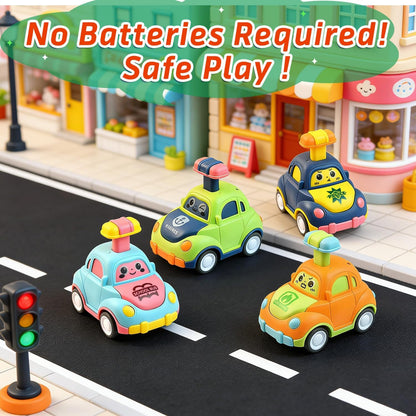 soi-meme Press Down Zoom Cars – Ready-to-Gift Toy Pack for Toddler Birthdays and Family Celebrations