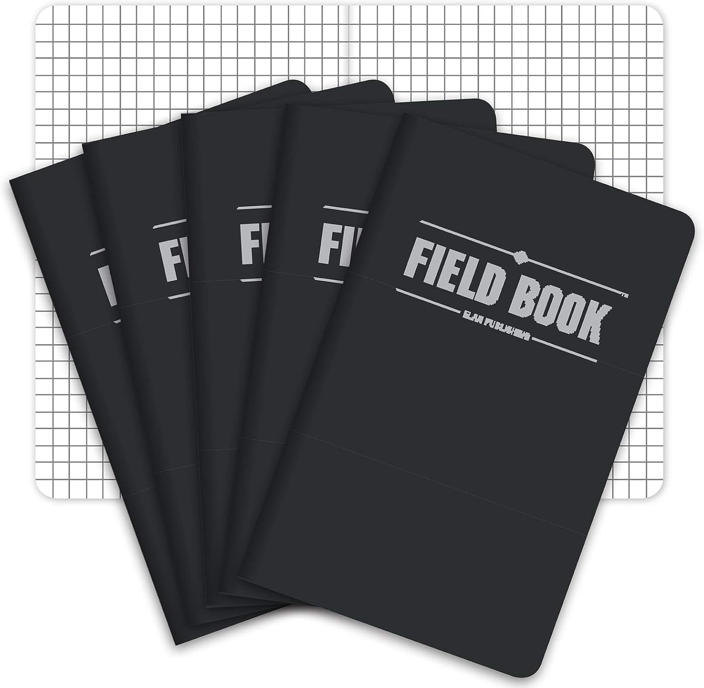 pack of 5 identical pocket notebooks (240 pages total)