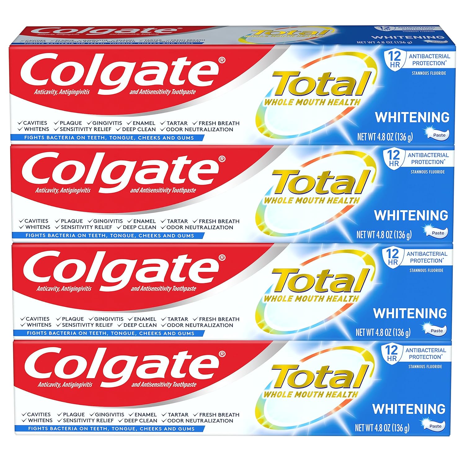 pack of four 4.8 oz tubes for extended household use