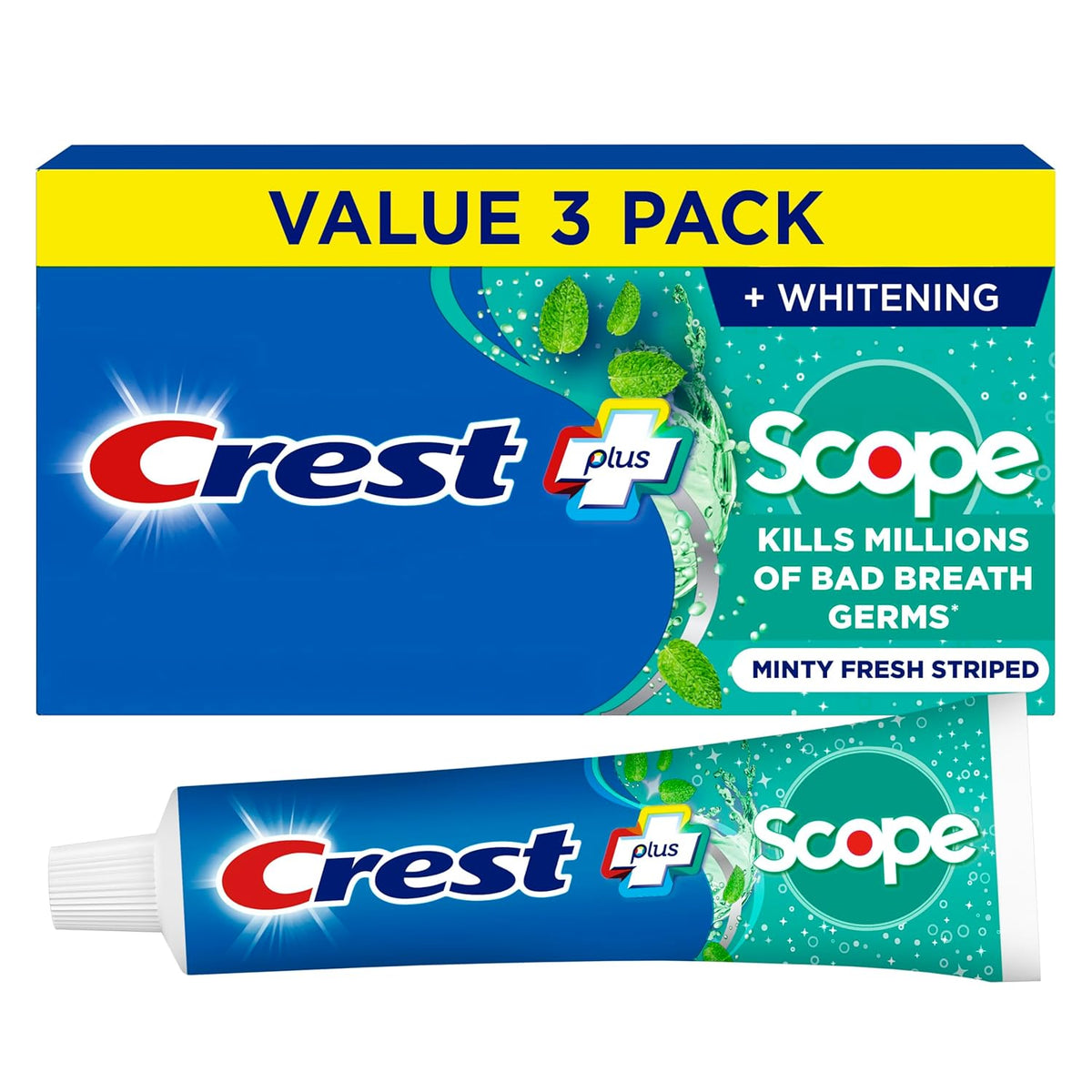 pack of three 5.4 oz tubes for bulk household supply