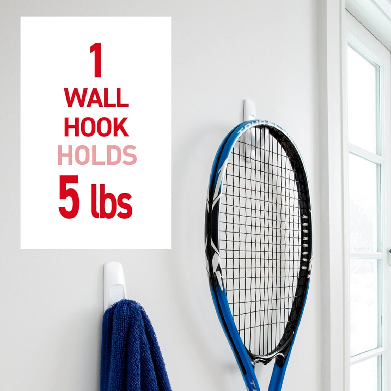 pack options of 7 hooks with 12 strips or 14 hooks with 24 strips
