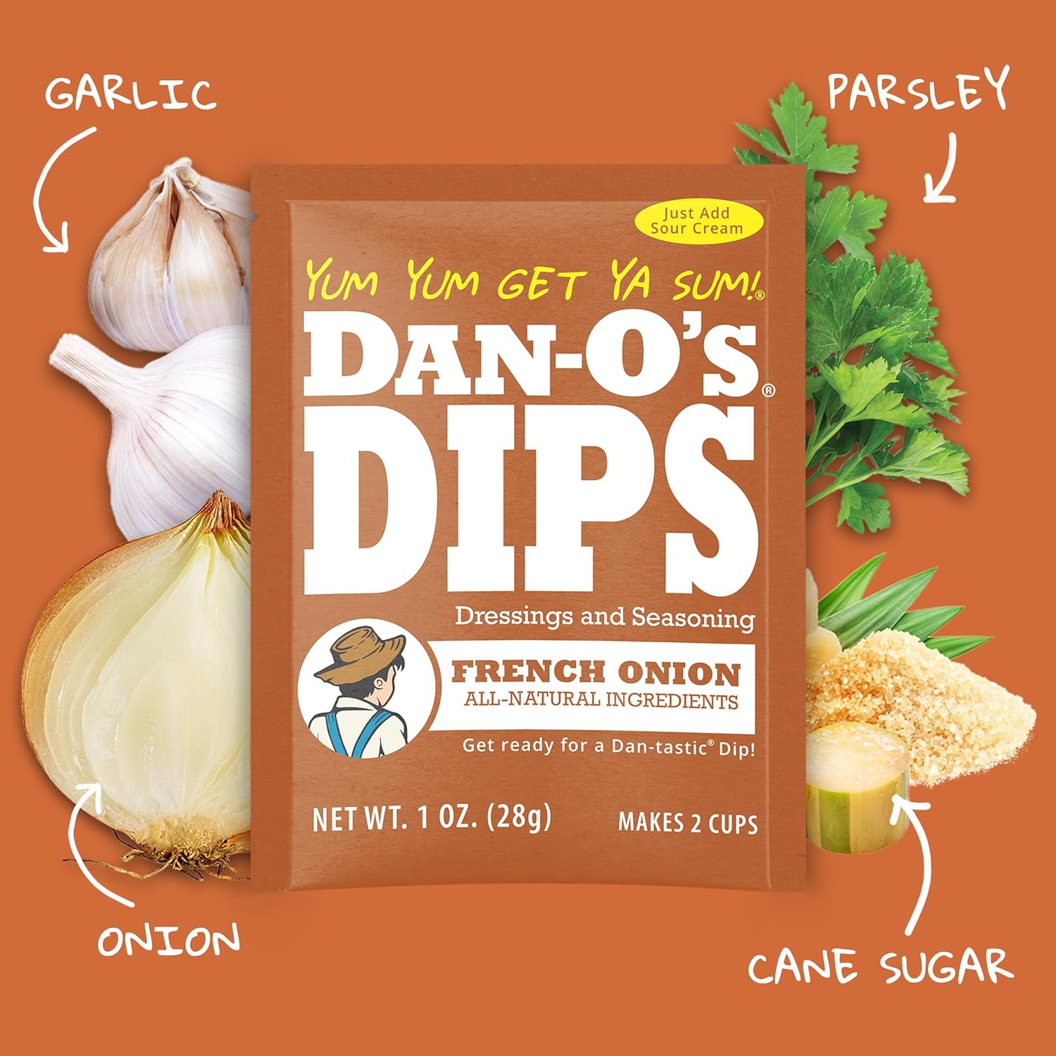 pack-size variations: 4-pack, 8-pack, and 16-pack options plus single-flavor 4-packs of french onion and ranch