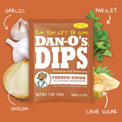 pack-size variations: 4-pack, 8-pack, and 16-pack options plus single-flavor 4-packs of french onion and ranch