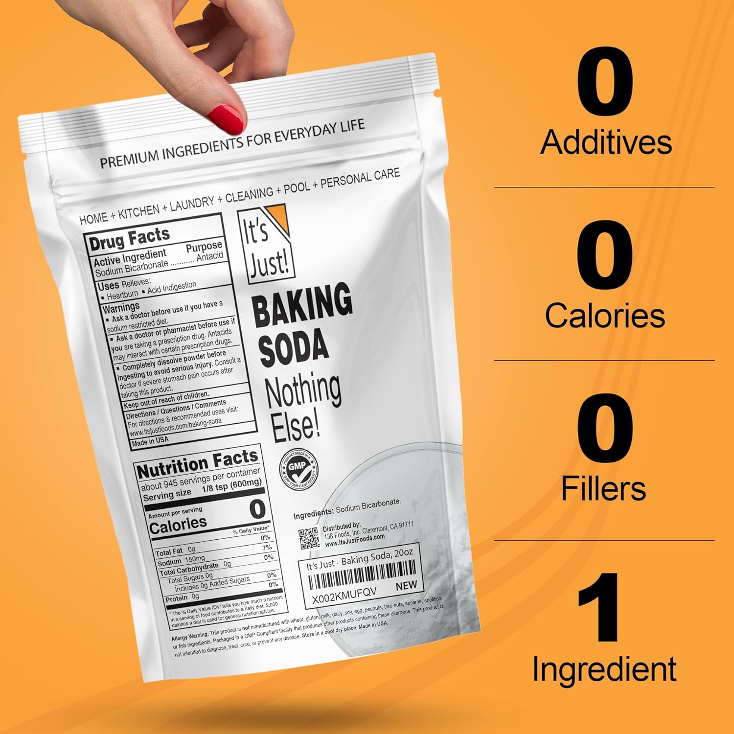 packaged in a gmp certified facility in california, usa
